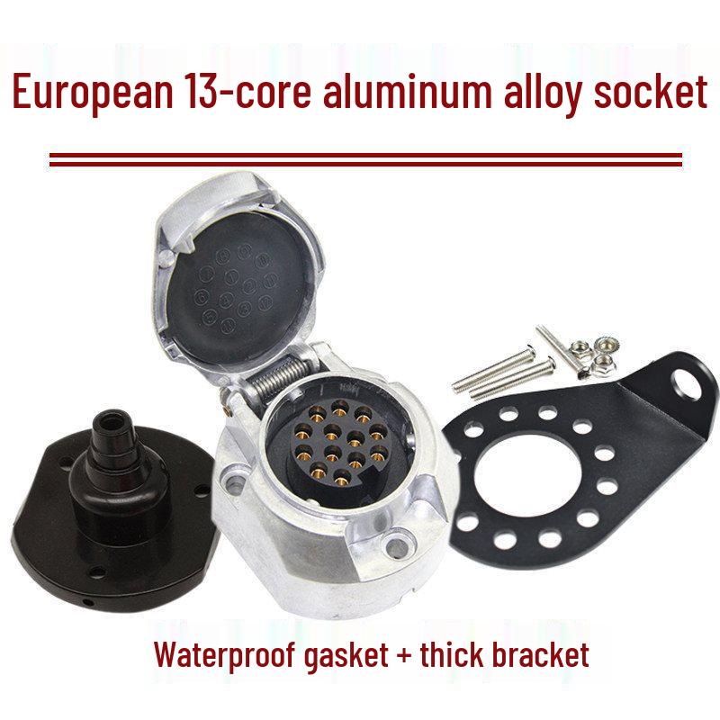 7-Pin RV Trailer Plug & 13-Pin Connector Socket