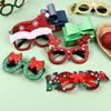 Christmas Decorations Merry Christmas Elk Santa Claus Glasses Xmas Tree Christmas Glasses Frame