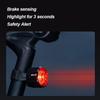 GIYO Night Cycling Safety Bicycle Rear Light Bike USB Charge Taillight MTB Waterproof LED Smart Brake Sensing  Bike Flash Lamp