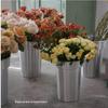 Medium Aluminum Flower Buckets with Handles (Set of 2)