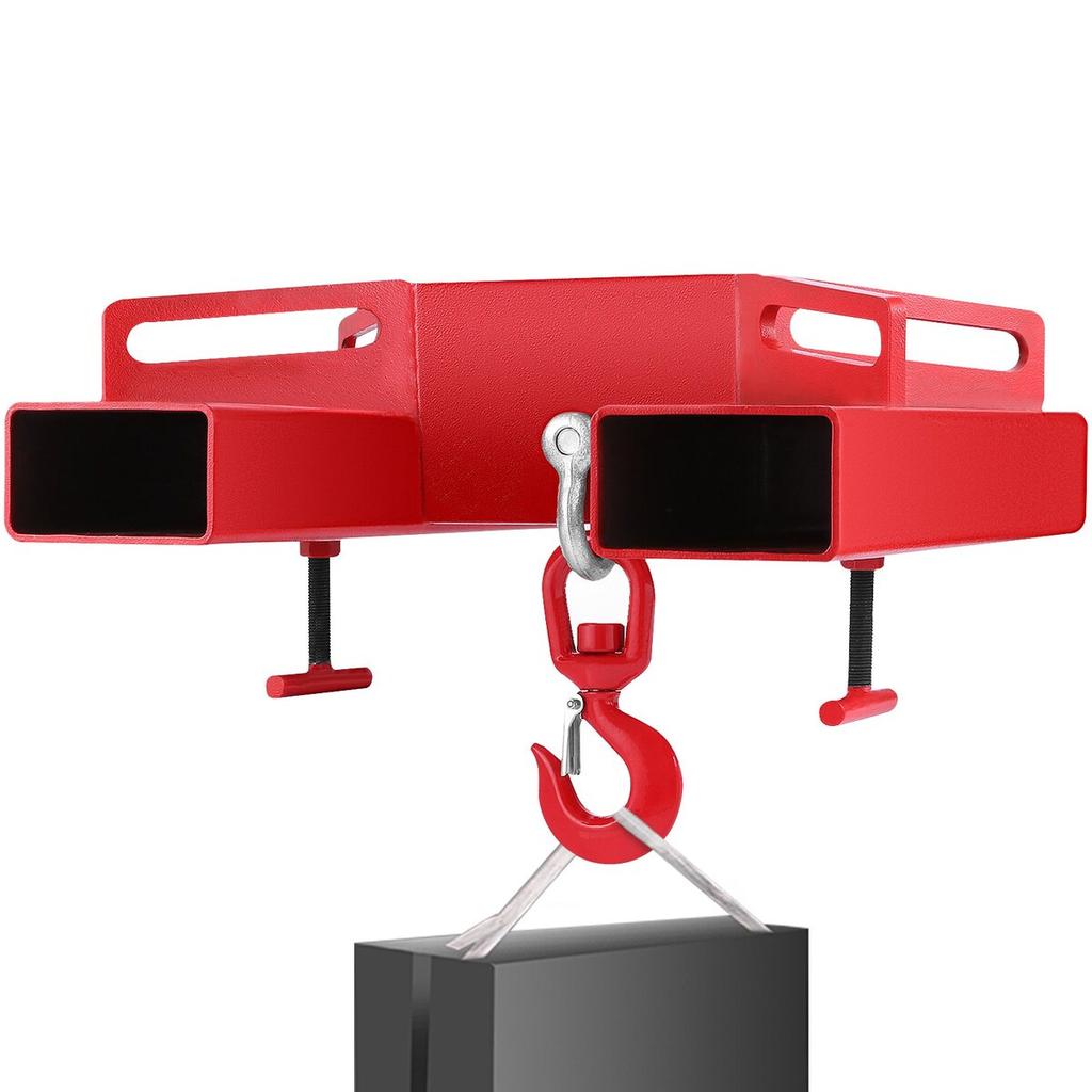 3 Ton Forklift Lifting Hook 6000 LBS/3000KG Capacity Lift Truck Fork Hoist Swivel Hook Mobile Crane Forklift Attachments