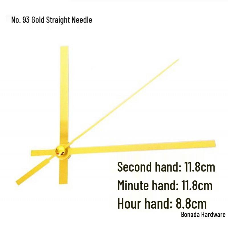 Золотые Стрелки для DIY Кварцевых Настенных Часов - Дизайн с Вышивкой Крестиком и Металлом