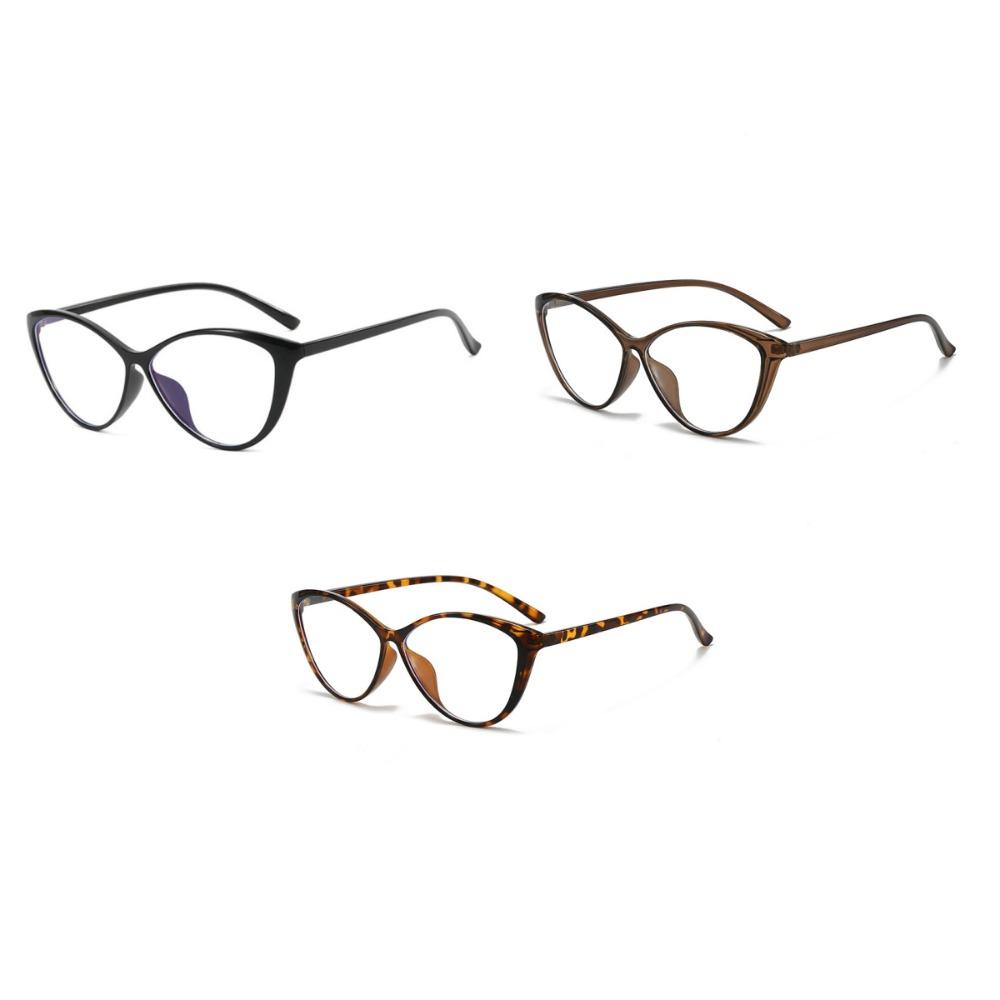 Cat Eye Frame Computer Eyeglasses Large Frame Finished Myopia Glasses Student