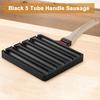 Sausage Grill Pan 5 Grids Sausage Pan Corn Dog Non Stick Baking Tray Hot Dog Baking Steaming Tool for Kitchen Breakfast Outdoor Cooking