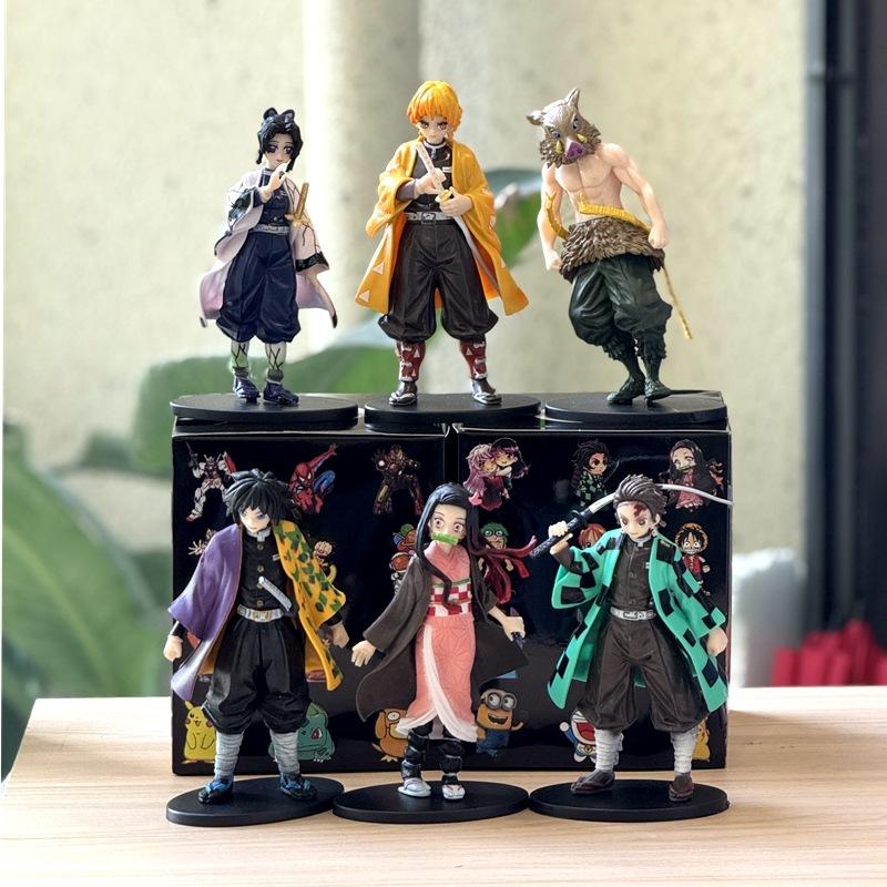 Фигурка Действие Убийца Демонов Kimetsu no Yaiba фигурка Камадо Танджиро Агацума Зеницу Незуко Воин ПВХ Модель Игрушки