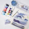 Peinture aquarelle - Boite de poche - 8 demi-godets - Winsor et Newton - Ciel