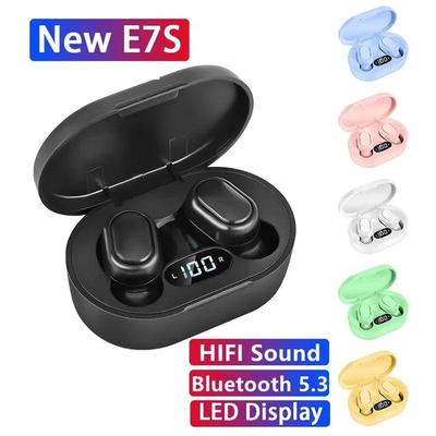 Беспроводные Bluetooth-наушники E7S TWS, Bluetooth-гарнитура, наушники с шумоподавлением и микрофоном для Xiaomi, iPhone