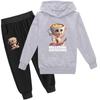 Ballerina Capuccina Italian Brainrot Funny Meme Kids Clothes Boys Hoodie+Pants 2pcs Set Oddler Girls Tracksuit Children Outfits