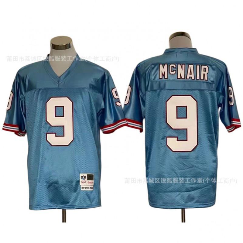 Retro NFL Football Jersey Houston Oilers Style Mesh Embroidered Team Uniform Men Women Fall