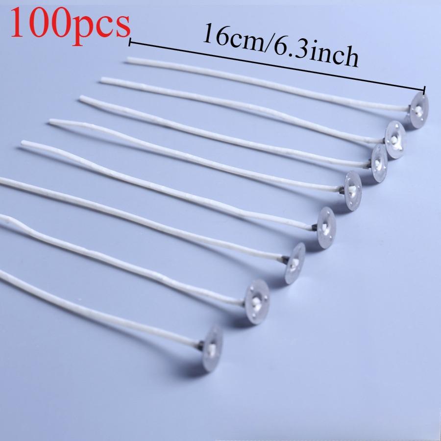 100 шт/500 шт 6,5-16 см фитили для свечей бездымный воск чистый хлопок сердечник для самостоятельного изготовления свечей предварительно вощеные фитили принадлежности для вечеринок