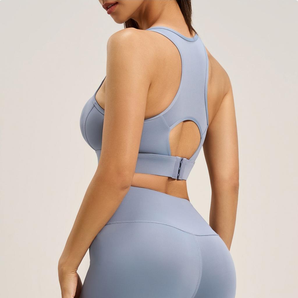 Спортивный бюстгальтер с застежкой-борцовкой для женщин, высокопрочный, противоударный, для фитнеса, йоги, спорта