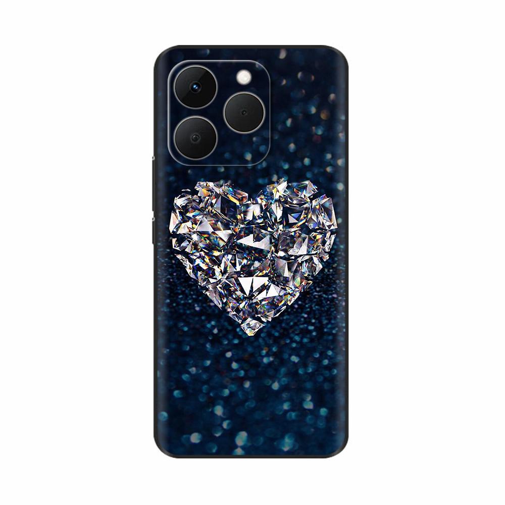 Для Realme 15T 5G Чехол Мягкий Силиконовый Бампер Мультяшный Цветок Череп Рисунок Задняя Крышка Для Oppo Realme 15T 15 T Чехлы Для Телефона Funda