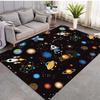 Cartoon Cute Space Pattern Carpet Universe Planet Print Floor Mat For Living Room Non-slip Washable Bedroom Area Rug Home Decor