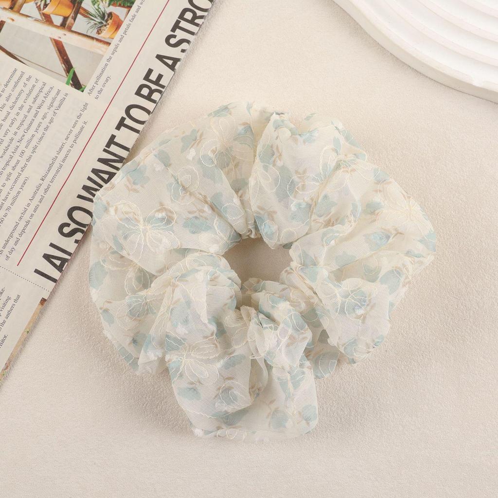 Корейская резинка для волос с цветочным принтом | Эластичная резинка для волос в весенне-летнем стиле для хвостиков