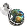 Labradorite Gemstone Handmade 925 Sterling Silver Jewelry Pendant 1.89" T3B38