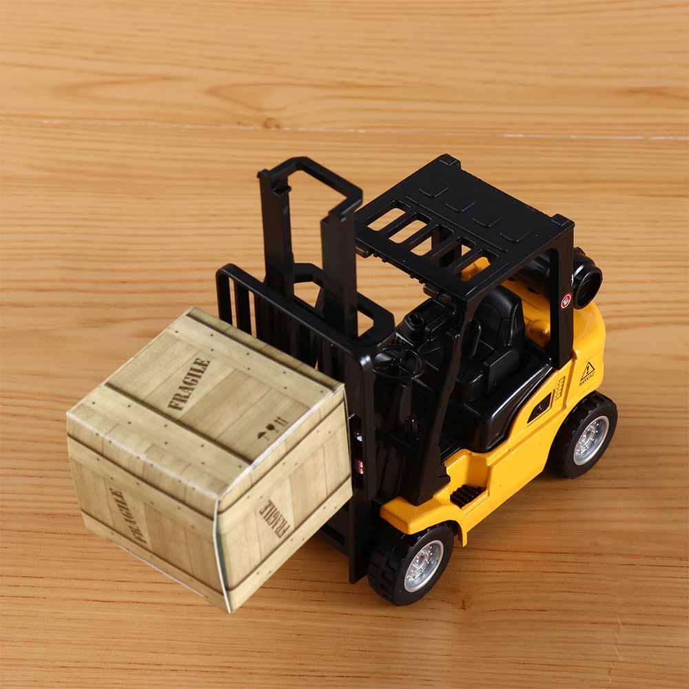 Car Play Toy Vehicle Set Toy Vehicle Construction Vehicles Die-Lite Model Forklift Friction Toy Pallet Interactive Toy
