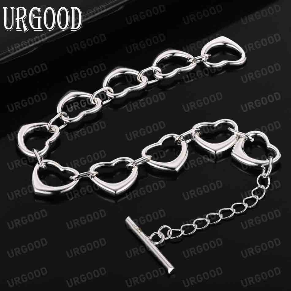 925 Solid Heart-shaped Fashionable Wedding Jewelry