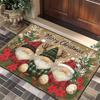 Christmas Crystal Velvet Non-Slip Entrance Doormat - Water-Absorbent and Dirt-Resistant Foot Pad