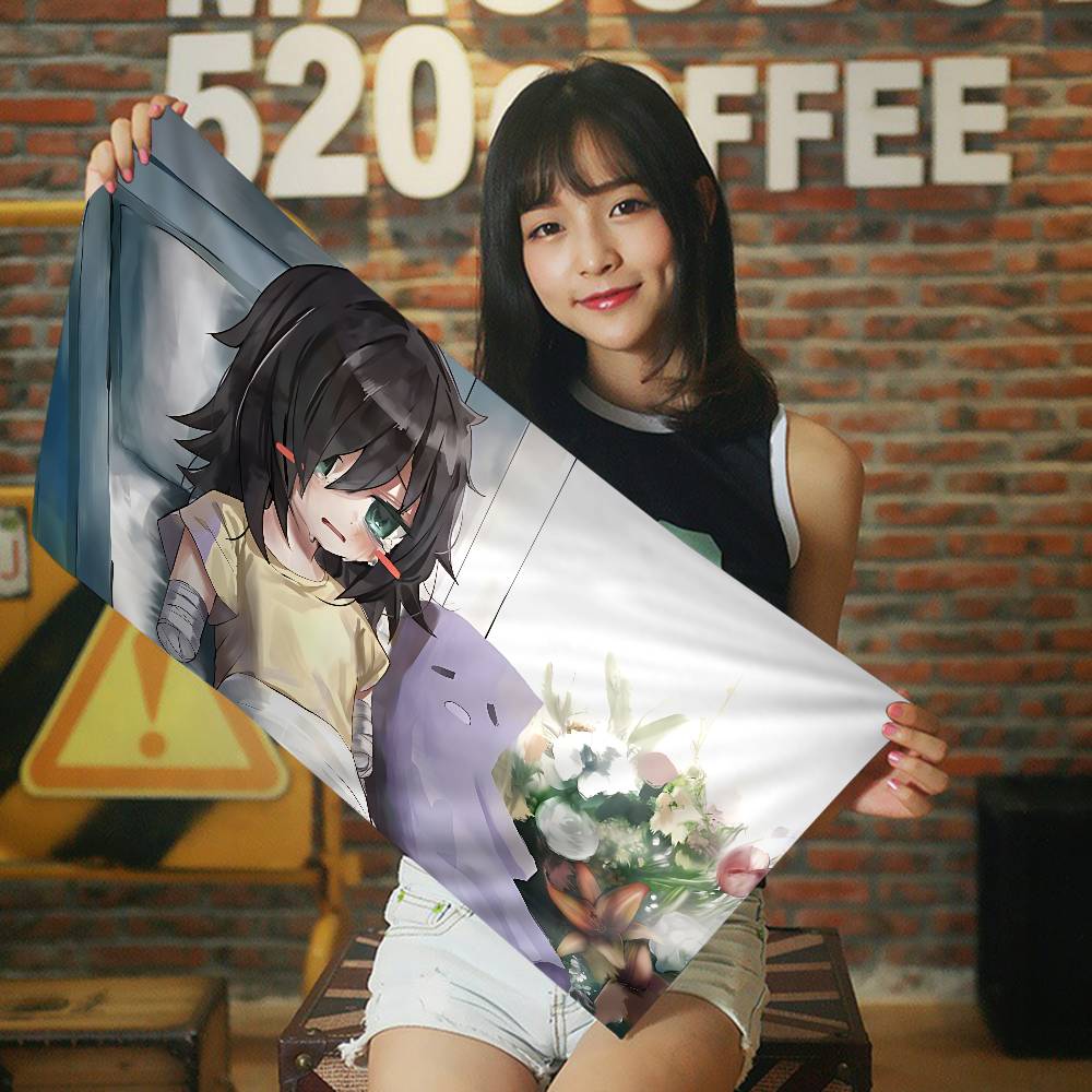 Watamote K-Kuroki T-Tomoko Аниме Пляжное Полотенце для Купания Мягкое Впитывающее Мочалка Детские Подарки для Детей Путешествия Кемпинг Спортзал
