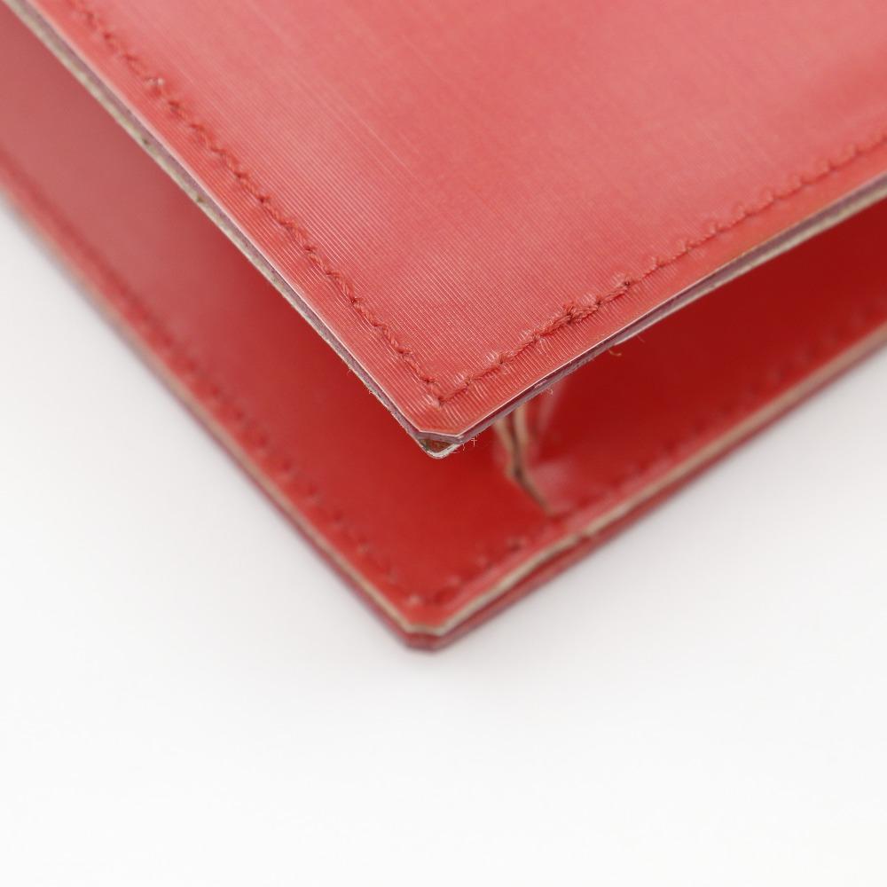 CHANEL Hologram Chain Shoulder Shoulder Bag COCO Mark Red Plastics Women Used