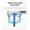 WEST BIKING Bicycle Pedals 3 Bearings CNC Ultralight MTB Road Bike Part Colorful Anti-slip Flat BMX Pedals Cycling Accessories