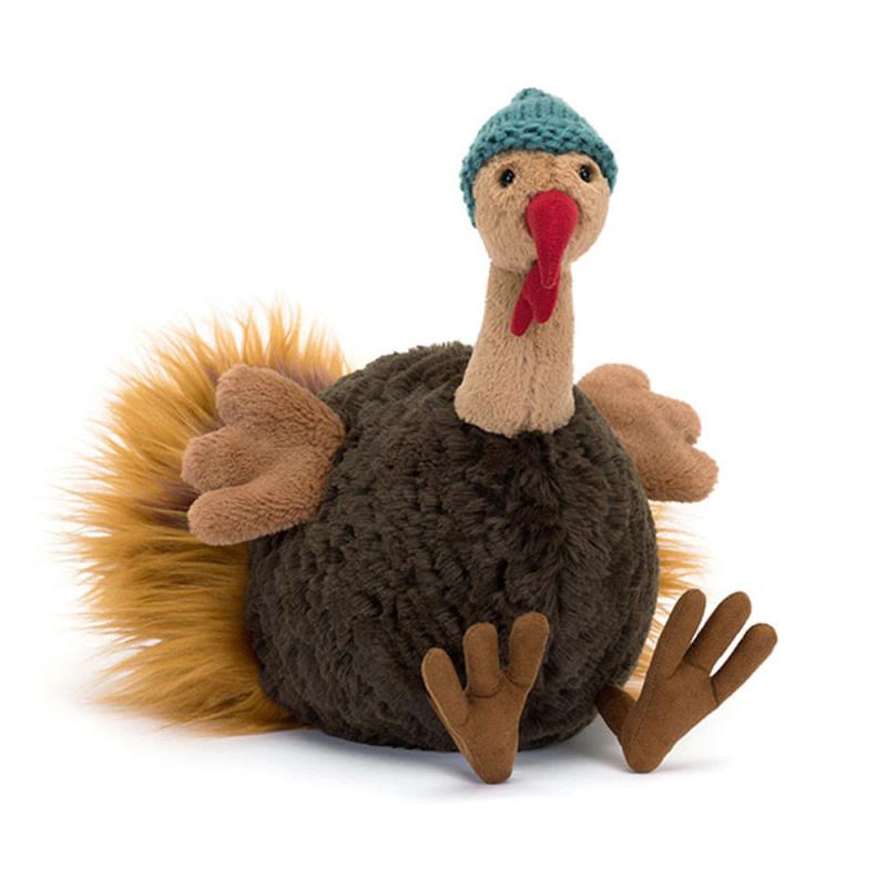 JC Cute Turkey Series Plush Stuffed Doll Cute Turkey Soft Cartoon Chidren Sleep Companion Toy Girl Bag Charm Festive Fun Gifts