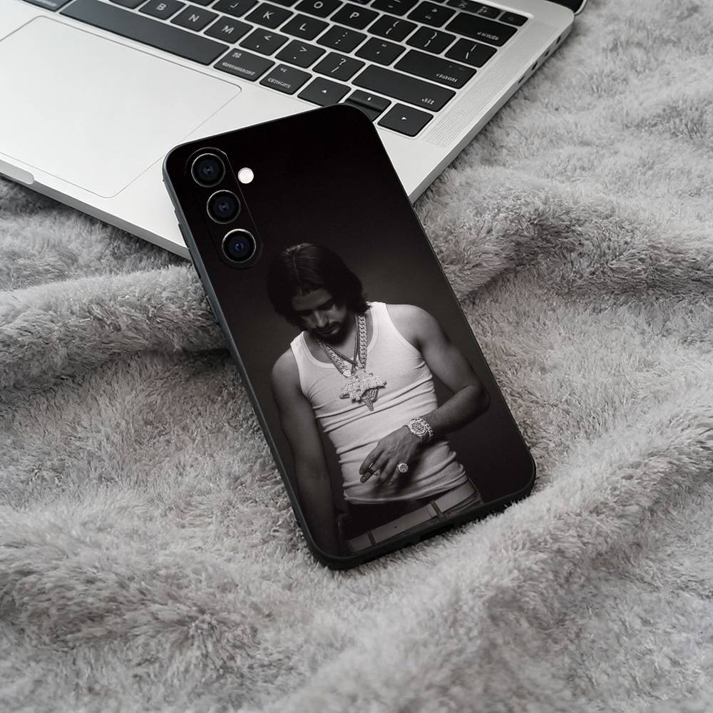 Rapper-Clarent Black Soft Silicone Phone Case for Samsung Galaxy A73, A71, A72, A70, A53, A52, A51