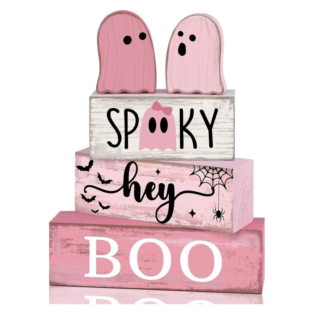 4Pcs Football Table Decorations Football Tiered Tray Decor Sport Game Centerpiece Sign Decorative Rugby Stack Block Gift for Fans Club Tailgate