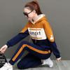 Casual Sports Suit Women's Loose Hooded Hoodie Sportswear Two-piece Suit Loose and Thin Hooded Hoodie Soft and Comfortable