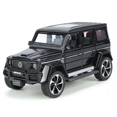 Миниатюры Benz G63 масштаба 1/32, внедорожный внедорожник, литая модель автомобиля из сплава металла, коллекция со звуком и светом, хобби для подарков, для парня