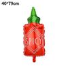 Mexican Carnival Flag Burrito Pitana Aluminum Balloon Cactus Avocado Carnival Party Balloon