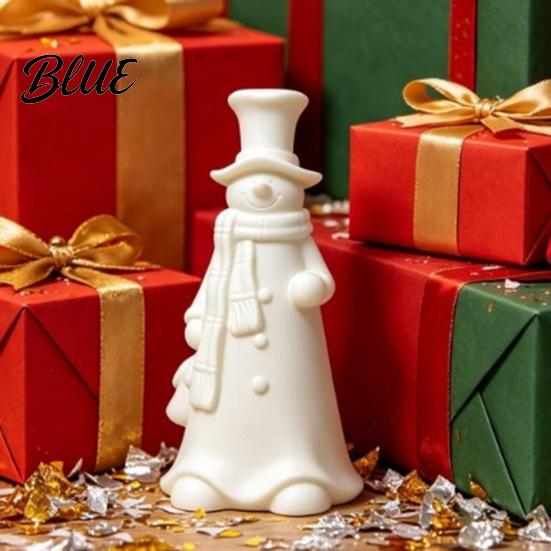 Белый Ornament для раскрашивания Своими руками 3D Печатная статуэтка Улыбающийся снеговик Рождественский декор Минималистичная Высокая Праздничные витрины Магазина Настольная фигурка Рождество