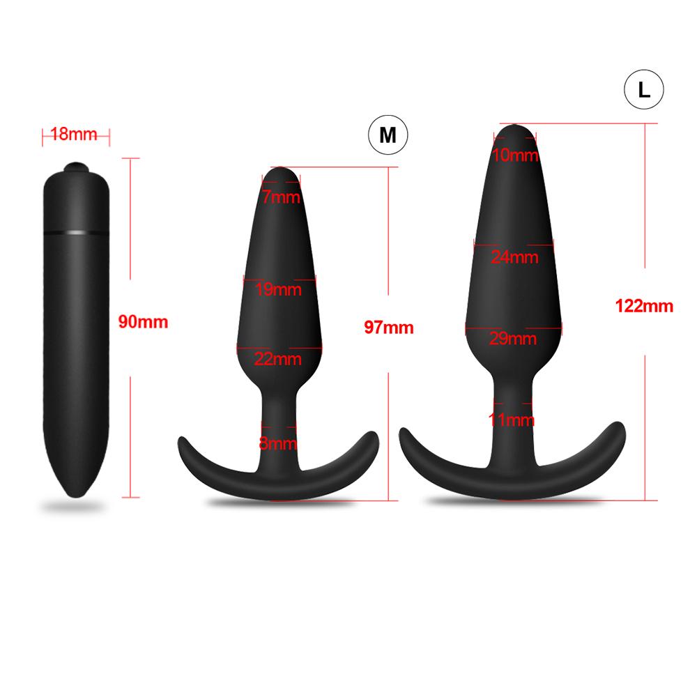 Anal Plug Massager Gay Anal Butt Plug Stimulator Masturbation Tools Dildo Penetration Anal Vibration Toys for Adults Anal Toy