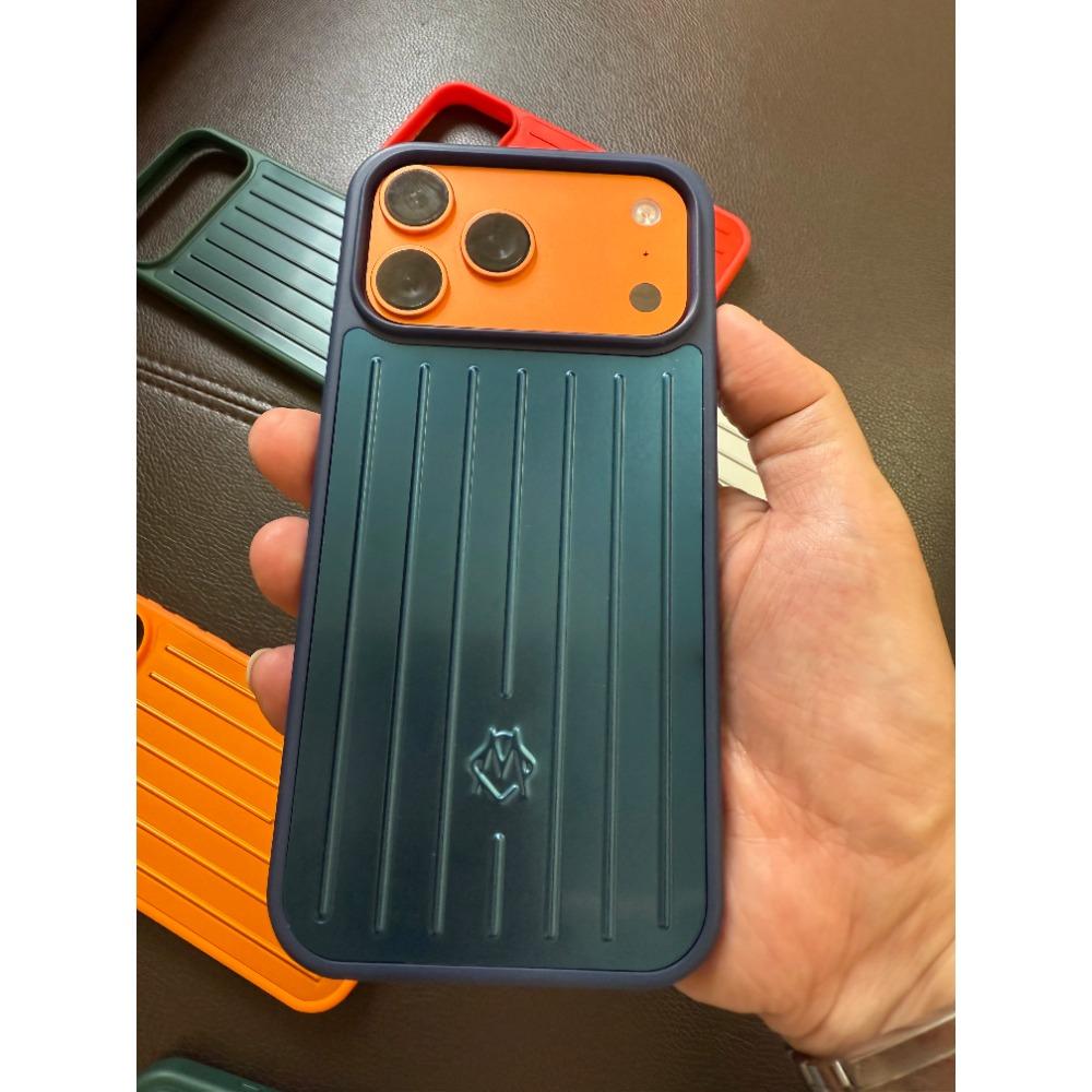Бизнес Люкс 3D Чехол-чемоданчик для телефона IPhone 17 Pro Max 16 15 14 Из Алюминиевого Сплава Защитная Крышка Сзади с Упаковкой в Подарочную Коробку