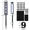 Solar Address Sign Lighted Address Plaque Waterproof Automatic Charging Simple Installation Illuminated LED Address Number