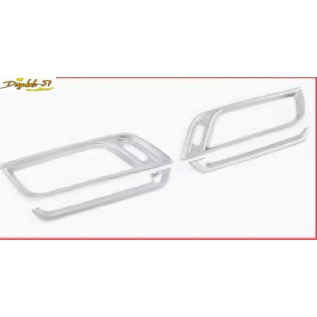 Chrome For BMW X1 X2 F48 16-19 Front Side Air Outlet Decorator Frame Cover Trim