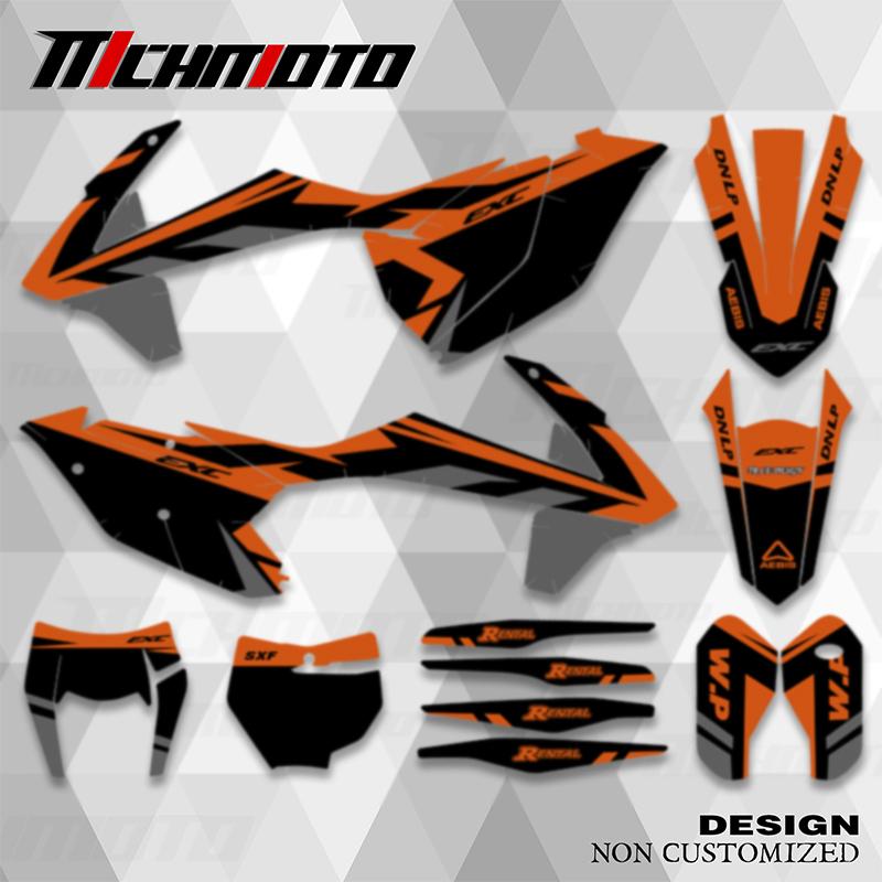 MCHMFG Графические фоны Наклейки Комплект Для KTM 125 250 300 350 450 SX SXF 2016 2017 2018 EXC EXC-F XCW 2017 2018