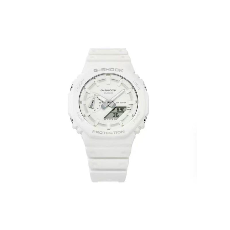 CASIO Customized watch modified series GA2100 series silver embossed stainless steel case GA-2100-7A7 GA-2100-7A7(Watch3-GaiZhuang-YinYiLiuGuang)