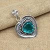 Indicolite Tourmaline Gemstone 925 Sterling Silver Handmade Jewelry Heart Design Pendant