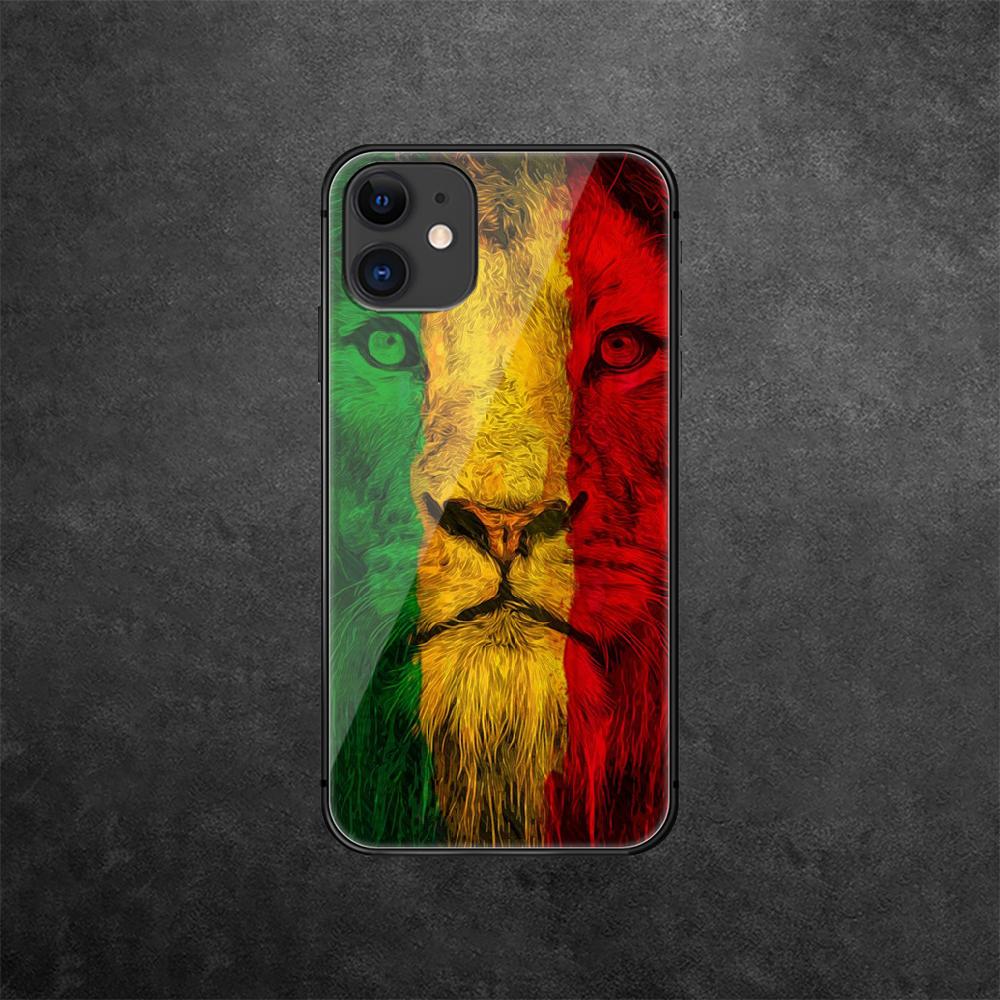 Чехол для телефона из закаленного стекла Lion Animal King для iPhone Samsung Galaxy OnePlus Oppo Xiaomi Redmi Note SA 7 8 9 10 11 12 13 14 20 21 22 53 Pro Max Ultra