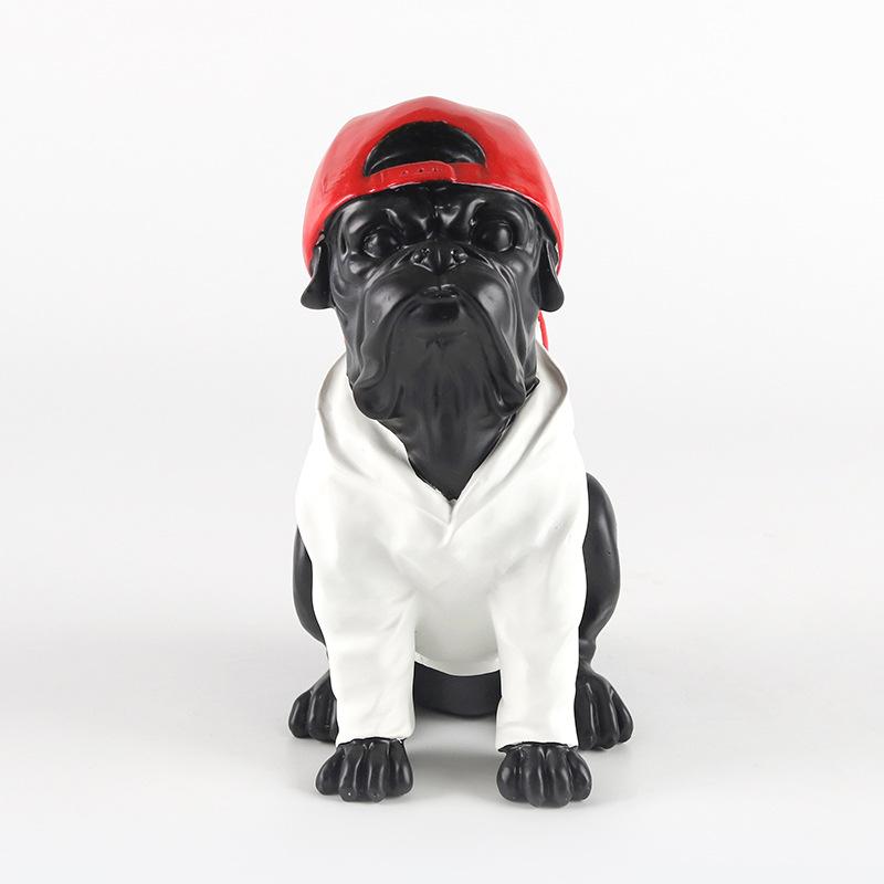 Искусство Украшения Современные Мультяшные Животные Бульдог Скульптура Мягкие Украшения Магазин Приемная Модель Гостиная Украшения Комнаты
