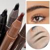 Dual-Tip Eyebrow Pencil with Multi-Bristle Brush Tips Waterproof & Smudge-Proof Formula, Instant Volume Defined Brows & Hairline Filling