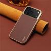 Premium Genuine Leather Magnet Phone Case For iPhone 12 13 14 15 16 17 Pro Max Air Plus Top-grain Leather Metal Buttons Cover