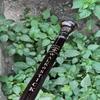 Cane 93.98 Cm 3x Engraving All  Cane Brass Cane with Flower Handle Cane
