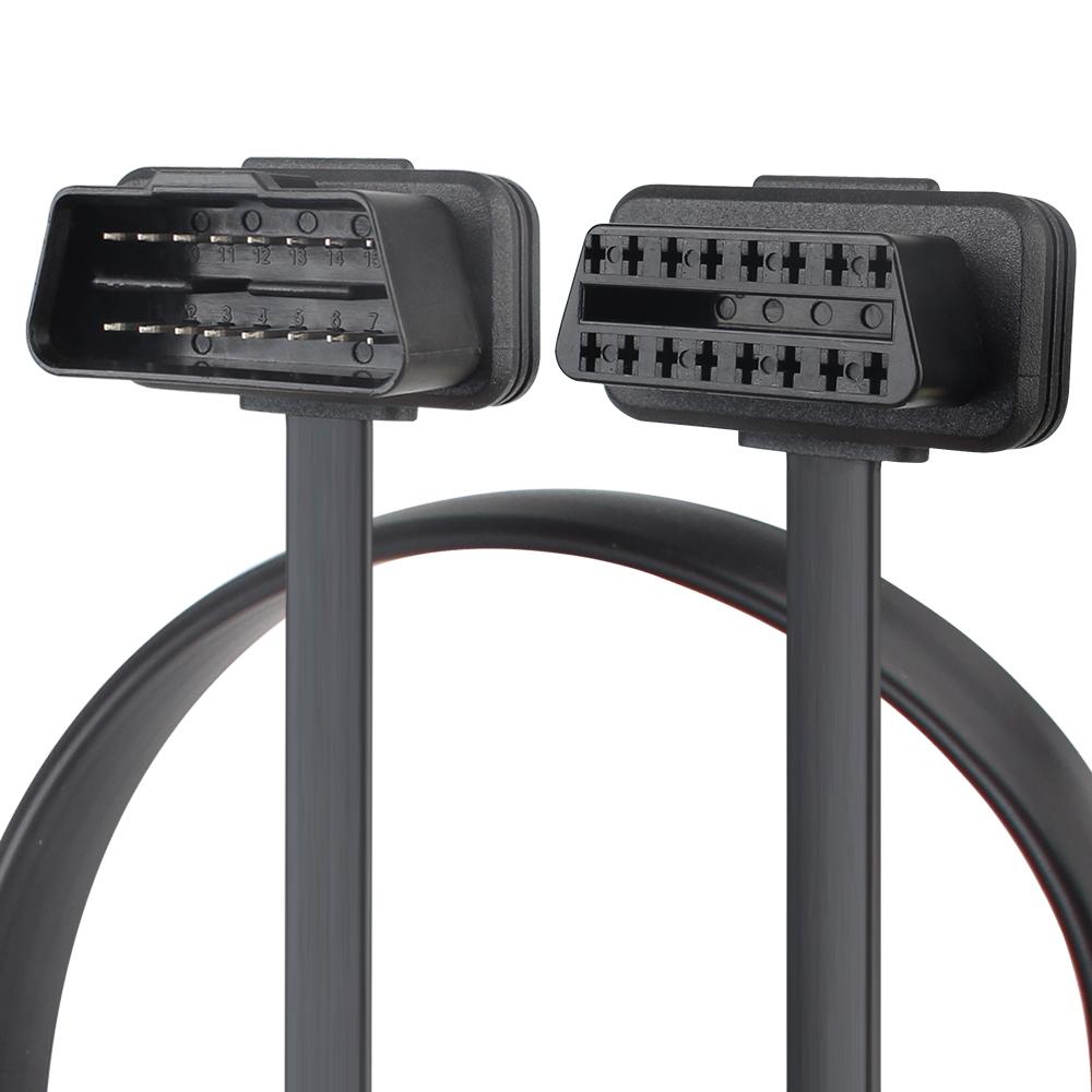 Расширенный адаптер сканера OBD2 «папа-мама» 16-контактный 40 см/8-контактный 100 см удлинительный кабель OBDII для диагностики автомобилей