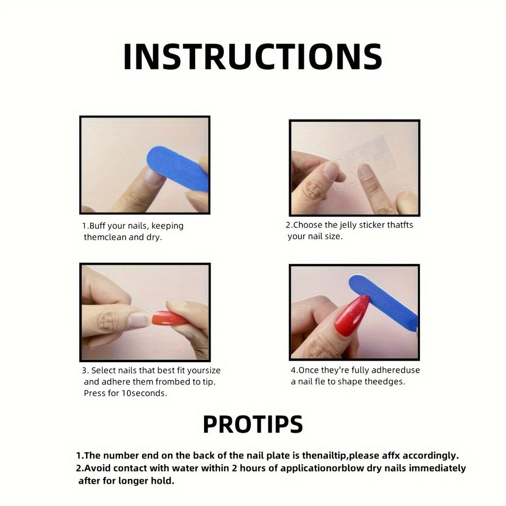 24pcs Pink Square Short Press On Nails with Matte Heart and Polka Dot Patterns - Full Cover Acrylic Stick On Nails for Women