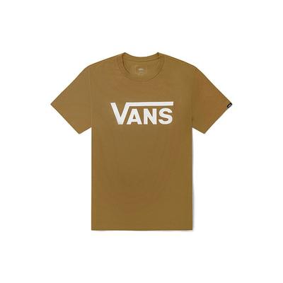 Vans Классический логотип с принтом повседневная дышащая футболка с круглым вырезом и коротким рукавом унисекс топы светло-желтый VN0A4MM6DZ9