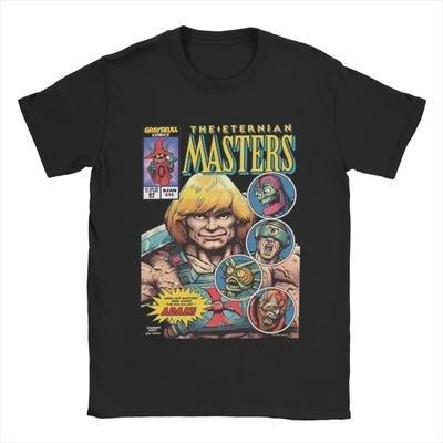 Футболки Eternian Masters Of The Universe He-Man для мужчин, хлопковые забавные футболки с круглым вырезом, футболки с коротким рукавом, большой размер