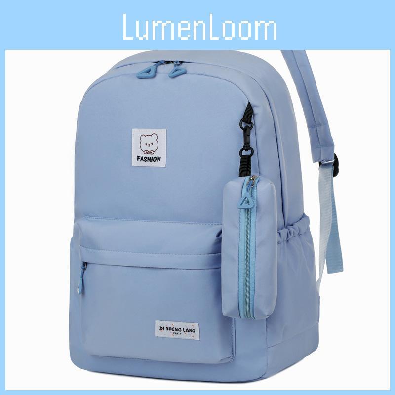Minimalist Style Travel Large Capacity Backpack Wear Resistant Student Schoolbag