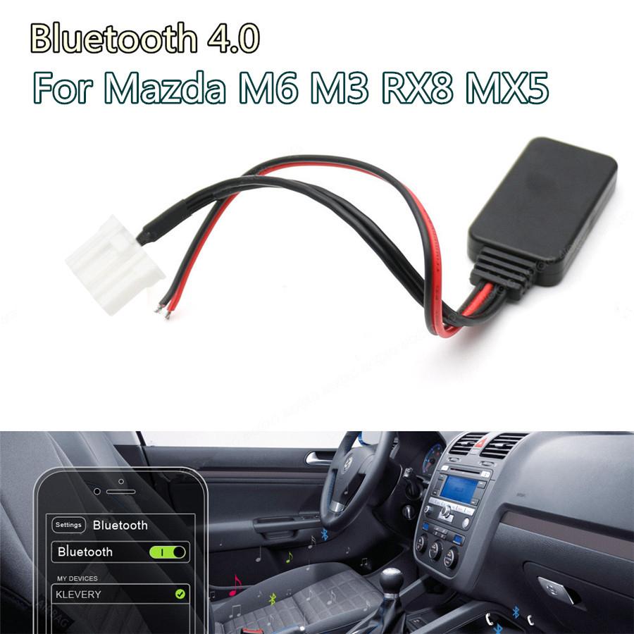 Portable Car Audio Wireless Bluetooth Interface Adapter Aux Support Wma Wav Flac
